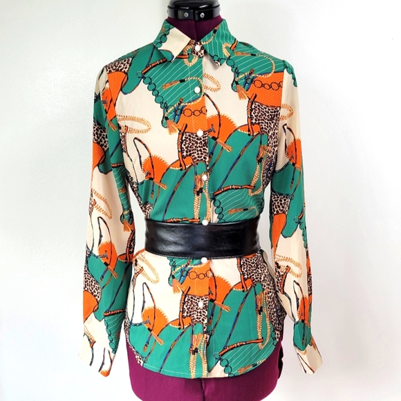 Beulah multi print blouse - Picture 1 of 10